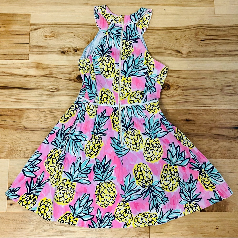 Draper James Pineapple Halter Dress sz 6 EUC - Picture 10 of 16